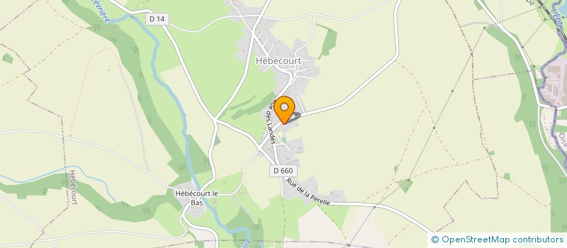 localisation de l'entreprise S.A.M.  HEBECOURT