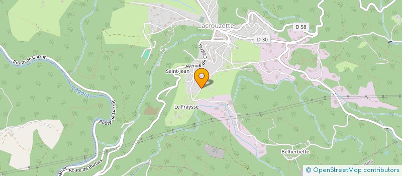 localisation de l'entreprise S.A.M.  LACROUZETTE