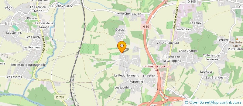 localisation de l'entreprise S.A.M à CHAMPNIERS