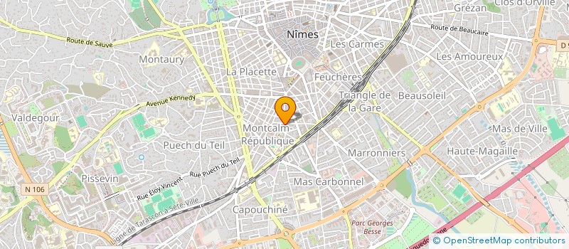 localisation de l'entreprise S.A.M  NIMES