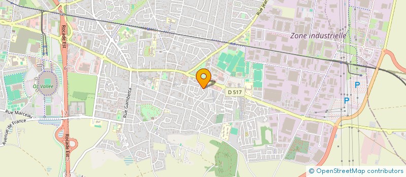 localisation de l'entreprise S.A.M.  MEYZIEU