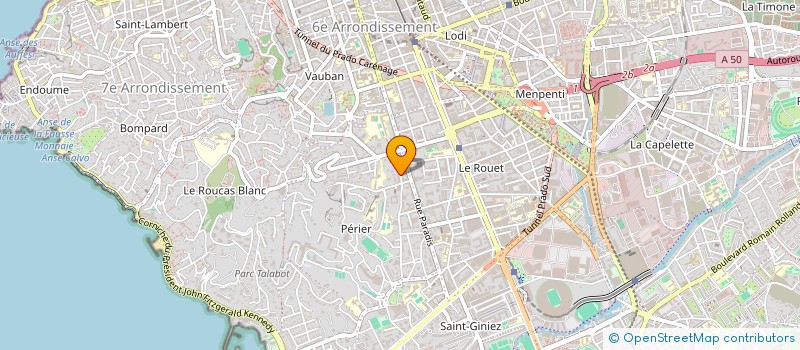 localisation de l'entreprise S.A.M à MARSEILLE