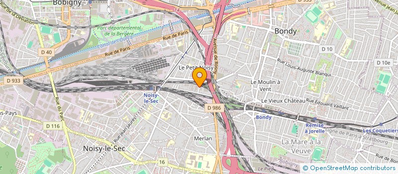 localisation de l'entreprise S.A.M à NOISY-LE-SEC