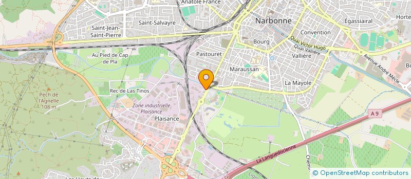 localisation de l'entreprise S A M AUTOMOBILES  NARBONNE