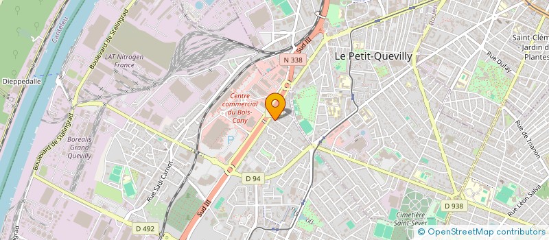 localisation de l'entreprise S.A.M BTP à LE GRAND-QUEVILLY