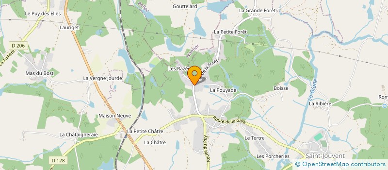localisation de l'entreprise S.A.M.E DEPAN' à SAINT-JOUVENT
