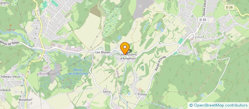 localisation de l'entreprise S.A.M.E IMPEX à LYAUD