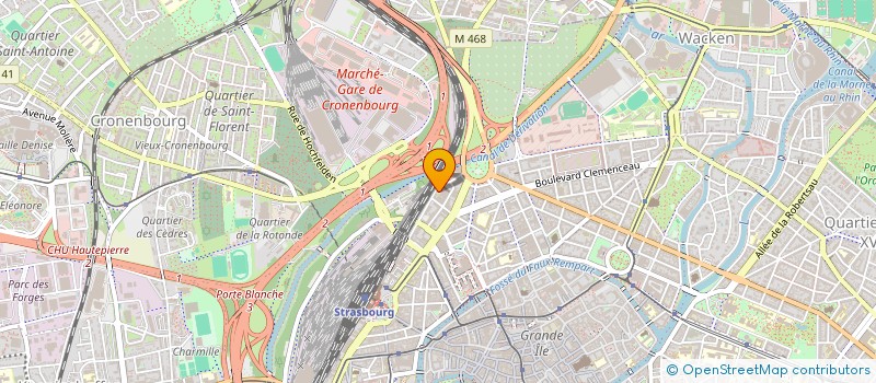 localisation de l'entreprise S.A.M.E.P. à STRASBOURG