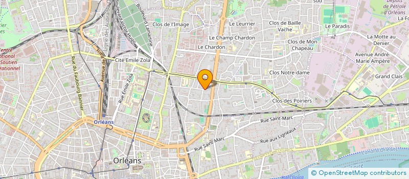 localisation de l'entreprise S.A.M GESTION à ORLEANS