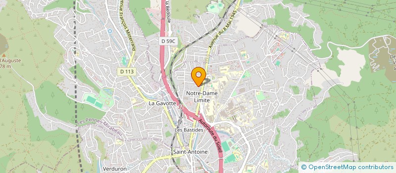 localisation de l'entreprise S.A.M. - SERRURIER ACIER METALLIER à MARSEILLE