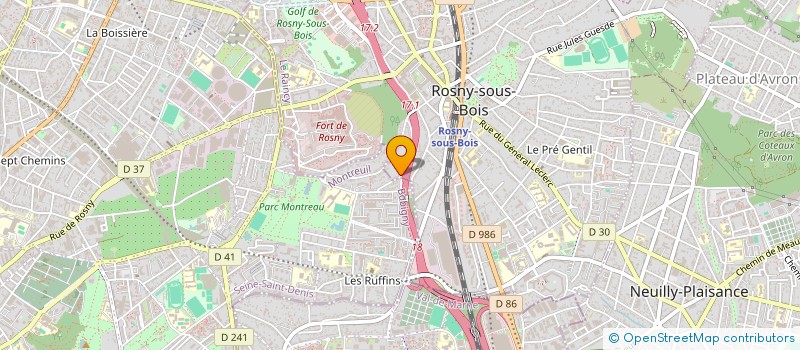 localisation de l'entreprise S.A.M.Y à ROSNY-SOUS-BOIS