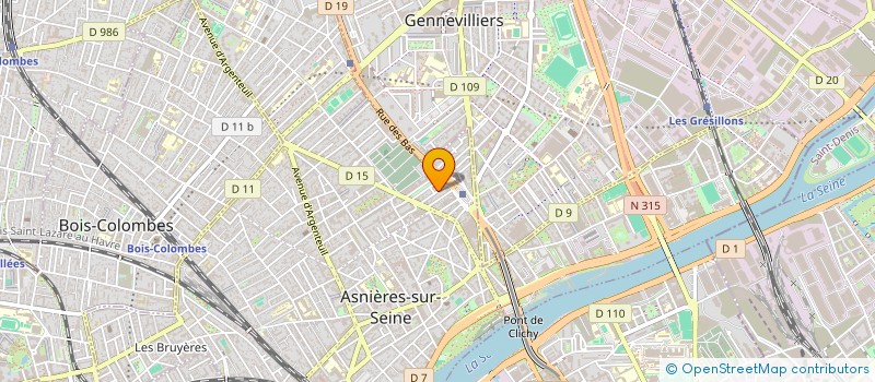 localisation de l'entreprise S.A.MADISOFT à ASNIERES-SUR-SEINE