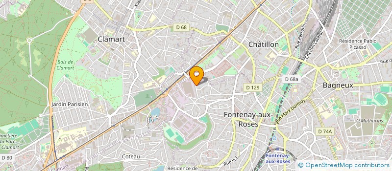 localisation de l'entreprise S.A. MAISON DE SANTE LES PERVENCHES à FONTENAY-AUX-ROSES