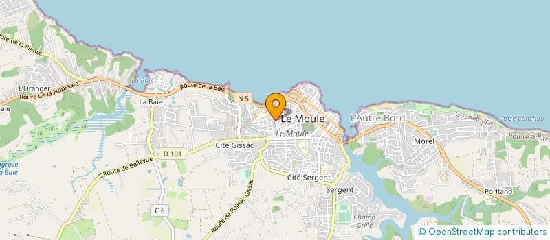 localisation de l'entreprise S.A.N à LE MOULE