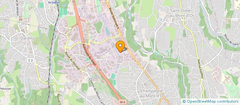 localisation de l'entreprise S A NERGUISIAN  CHAMPAGNE-AU-MONT-D'OR