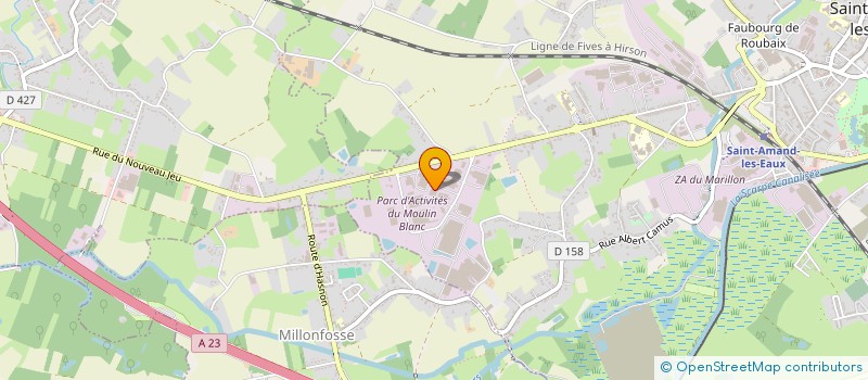 localisation de l'entreprise S.A. NORDTOLE à SAINT-AMAND-LES-EAUX