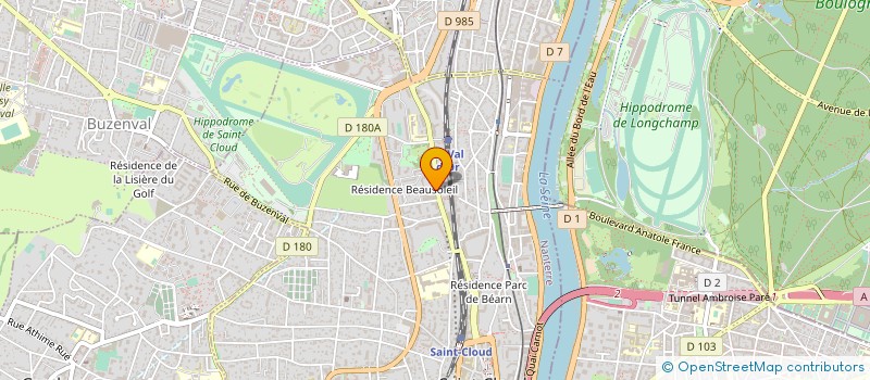 localisation de l'entreprise S.A.O à SAINT-CLOUD