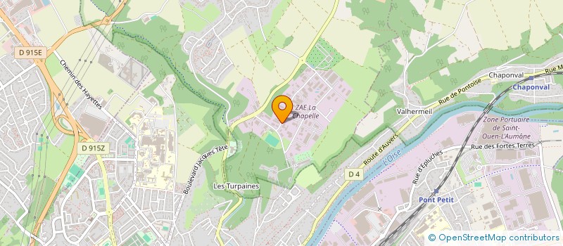 localisation de l'entreprise S.A.P.  ENNERY