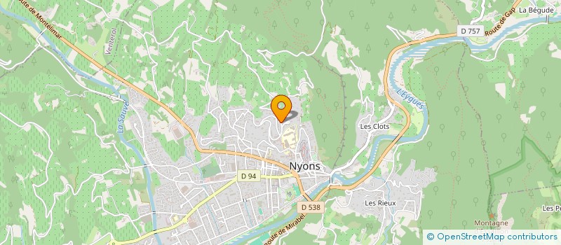 localisation de l'entreprise S.A.P.A.M.  NYONS