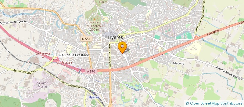 localisation de l'entreprise S.A.P.I.L  HYERES