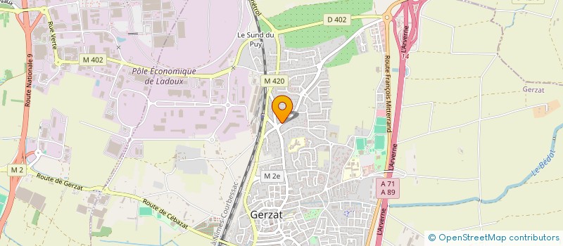 localisation de l'entreprise S.A.P PRO 63  GERZAT