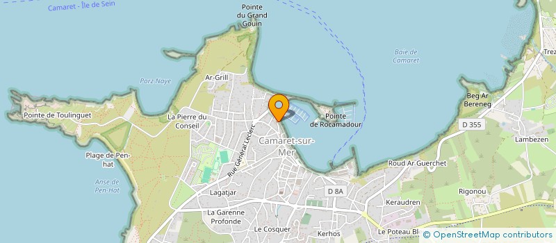 localisation de l'entreprise S.A.P. SOCIETE AQUACOLE DU PORTZIC  CAMARET-SUR-MER