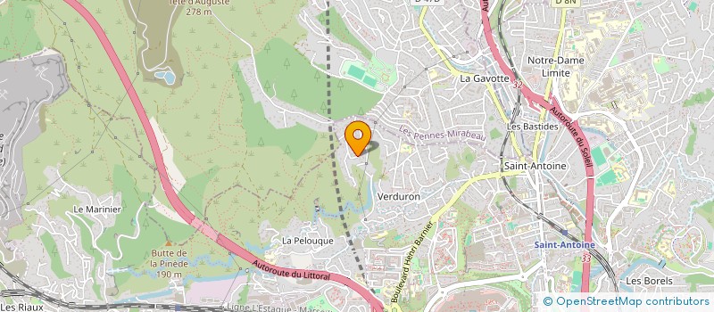 localisation de l'entreprise S.A.P TAXI DURANCE à MARSEILLE
