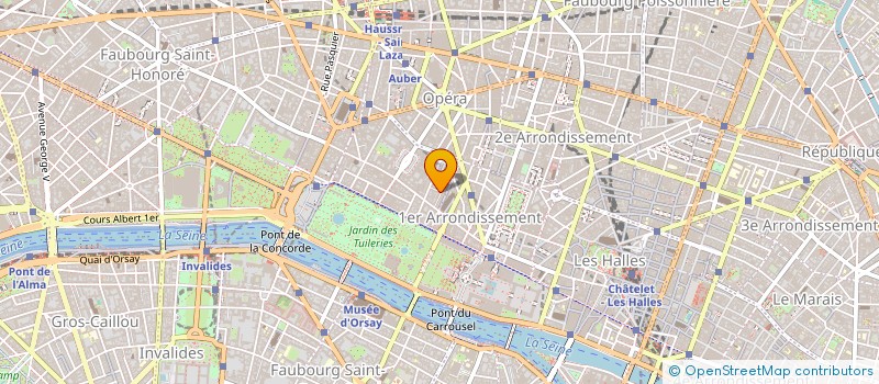 localisation de l'entreprise S.A. PARC  PARIS