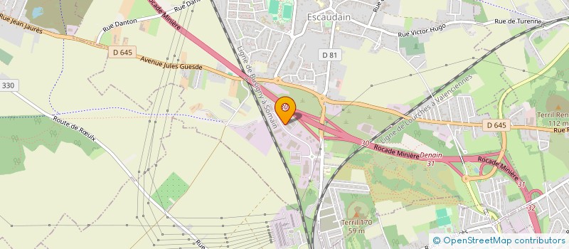 localisation de l'entreprise S.A PIECES AUTO 59  ESCAUDAIN