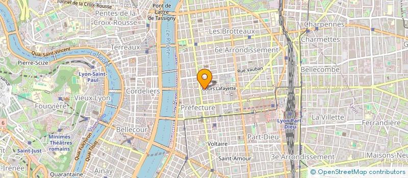 localisation de l'entreprise S.A  PIERREL  LYON