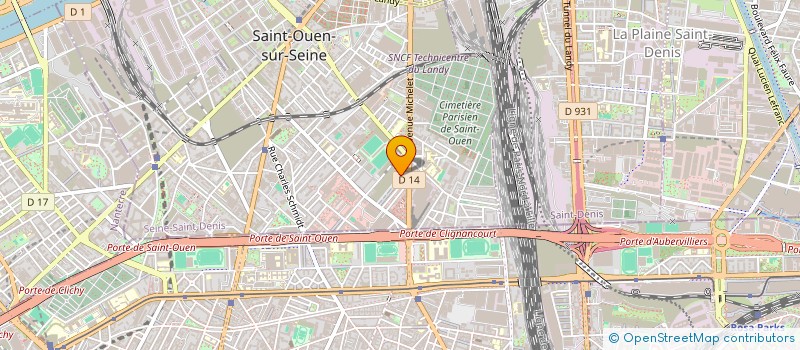 localisation de l'entreprise S.A. PILES WONDER à SAINT-OUEN-SUR-SEINE