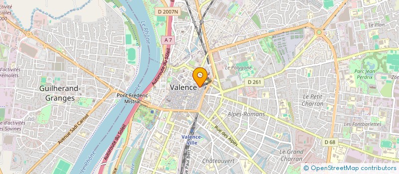 localisation de l'entreprise S A POISSONNERIE BERNE  VALENCE