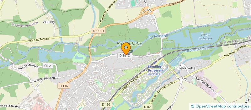 localisation de l'entreprise S.A. PRIEUR GUILBERT à BREUILLET
