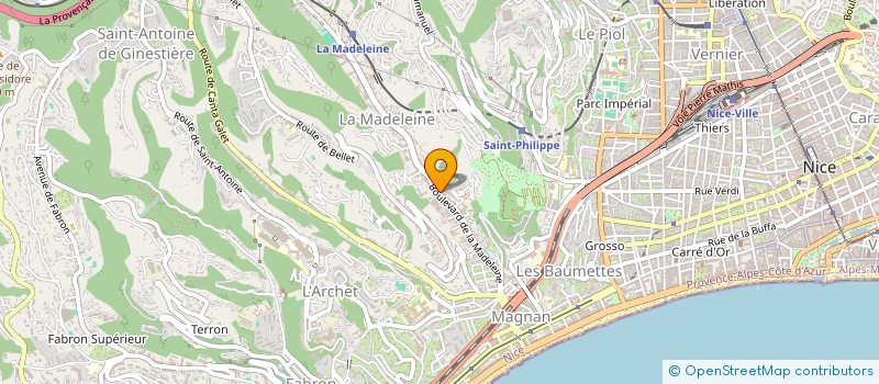 localisation de l'entreprise S A R A PAINT à NICE