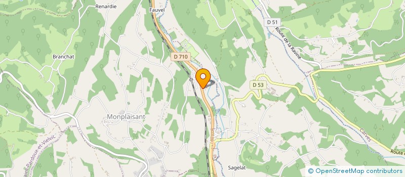 localisation de l'entreprise S.A.R.L. A-ME-P  MONPLAISANT