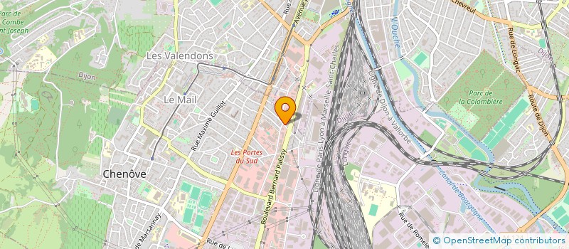 localisation de l'entreprise S.A.R.L. A.P.R. BOURGOGNE à CHENOVE