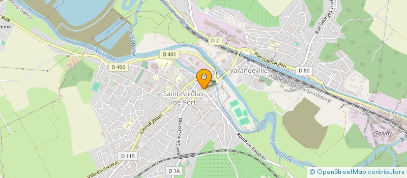 localisation de l'entreprise S.A.R.L. A.R.S. DIFFUSION  SAINT-NICOLAS-DE-PORT