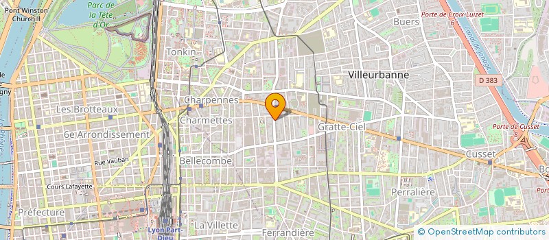 localisation de l'entreprise S A R L A Z DECOBAT  VILLEURBANNE