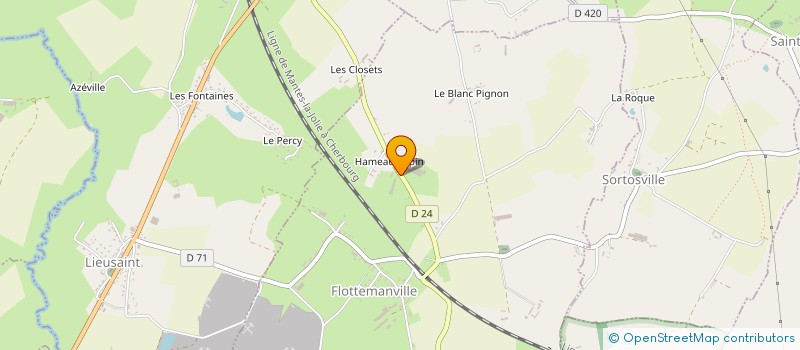 localisation de l'entreprise S.A.R.L. AGRI LEMONNIER  FLOTTEMANVILLE