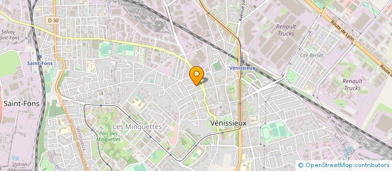 localisation de l'entreprise S A R L AKROUTI LA PERFECTION  VENISSIEUX