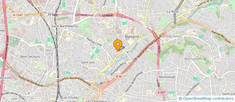 localisation de l'entreprise S A R L ARCHITECTURE L'A.C.R.A.U.  MARSEILLE