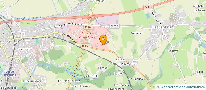 localisation de l'entreprise S.A.R.L. AU KILHOU KOZ  DOL-DE-BRETAGNE