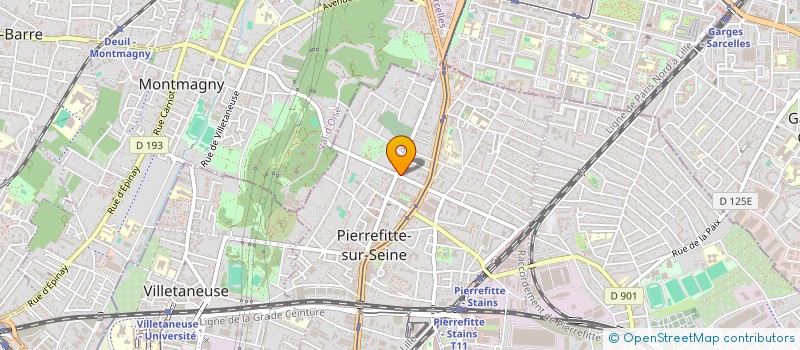 localisation de l'entreprise S.A.R.L B.J.H à PIERREFITTE-SUR-SEINE