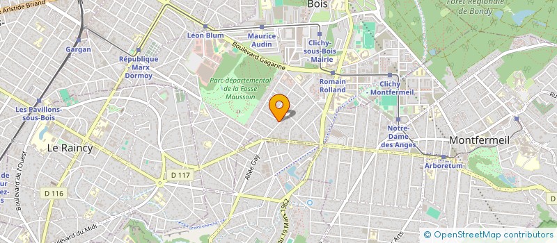 localisation de l'entreprise S.A.R.L. BEYZA BAT à CLICHY-SOUS-BOIS