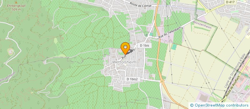 localisation de l'entreprise S.A.R.L. BILLY  WETTOLSHEIM