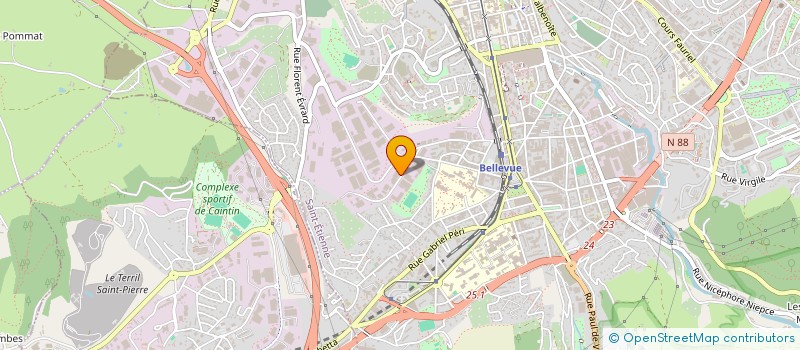 localisation de l'entreprise S.A.R.L BOULDER HOUSE  SAINT-ETIENNE