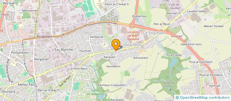 localisation de l'entreprise S.A.R.L BREIZH BIKES COLIN  GUIPAVAS