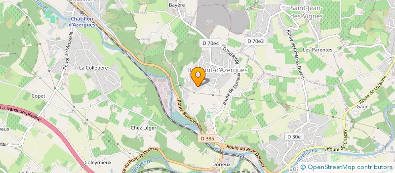 localisation de l'entreprise S A R L BUTEV  BELMONT-D'AZERGUES