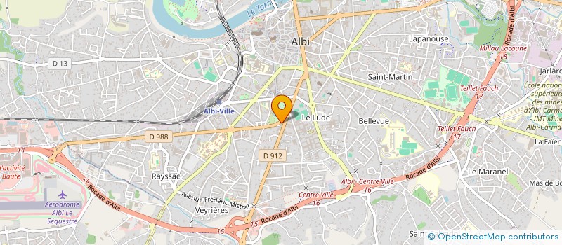 localisation de l'entreprise S.A.R.L. C P 5 à ALBI