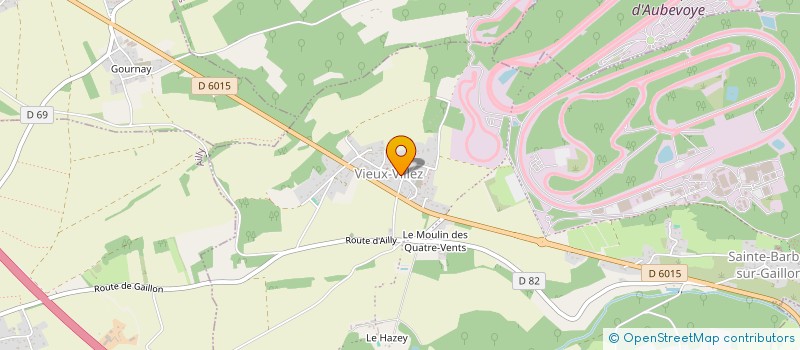 localisation de l'entreprise S.A.R.L CHATEAU CORNEILLE  LE VAL D'HAZEY